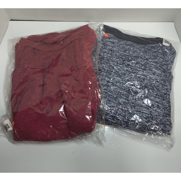 The Unbranded Brand Other - Set Of 2 Dog Sweatshirt Sweater Clothing For Medium Size Dogs Red, Navy Heather